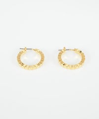 ヘキサゴンスリムフープピアス