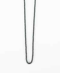 アズキチェーンBKステンレスネックレス