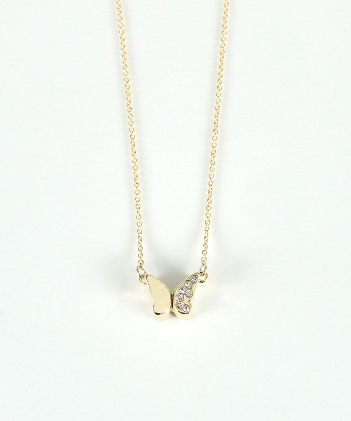 ビジューバタフライマグネットペンダント