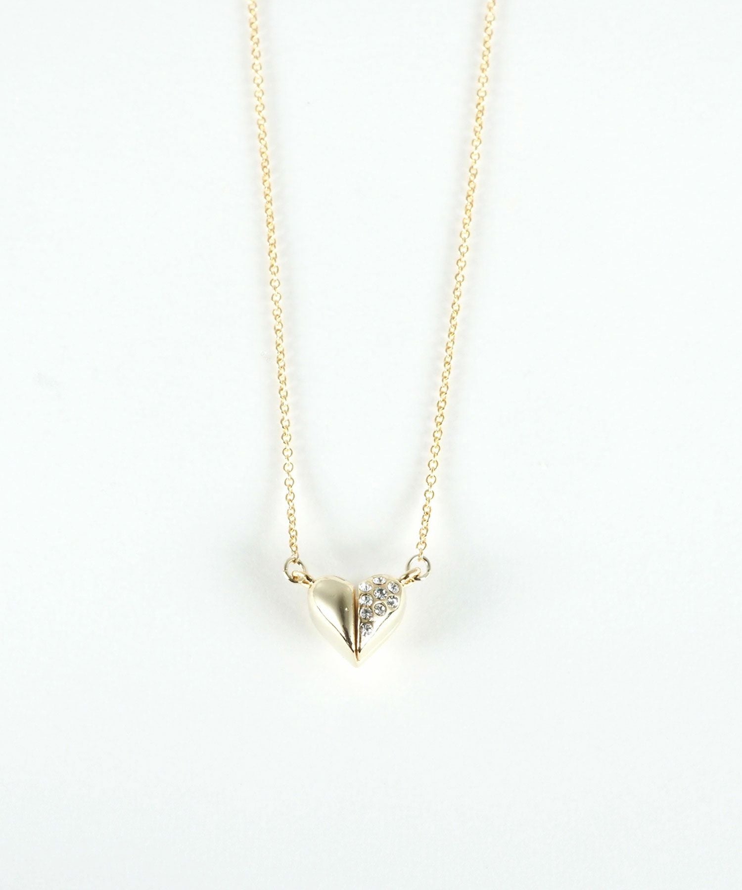 ビジューハートマグネットペンダント