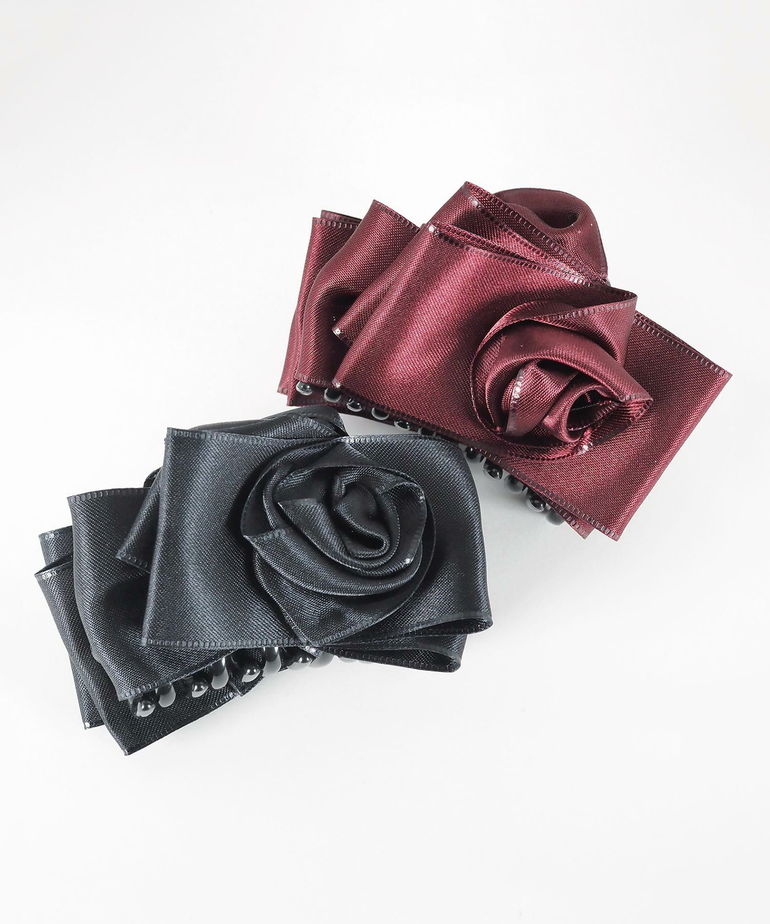 ローズリボンバンスクリップ