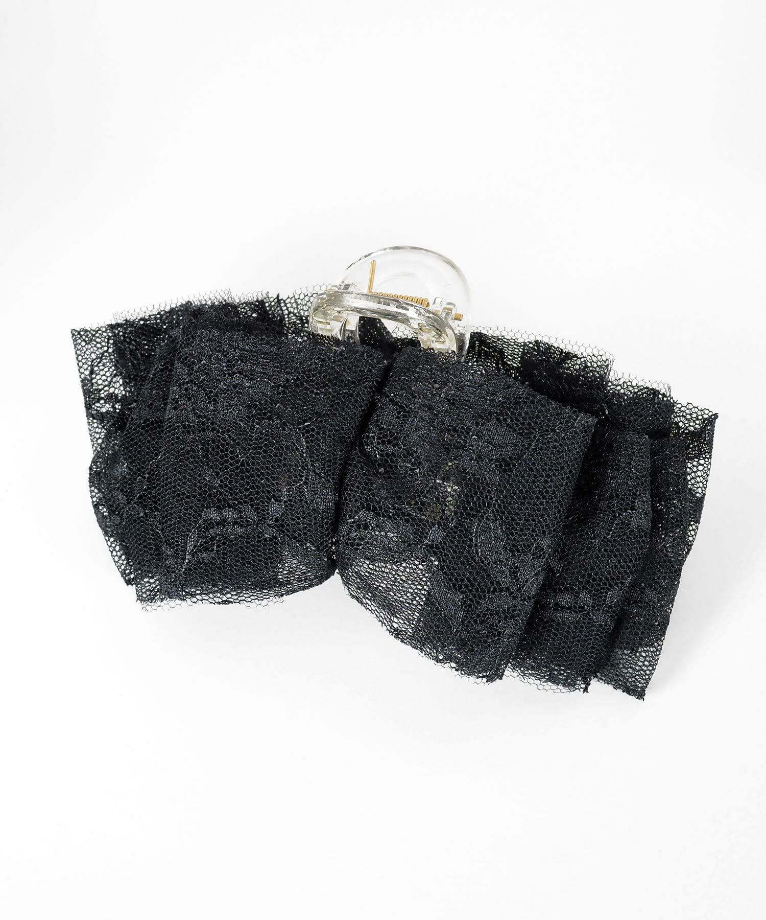 レースリボンバンスクリップ