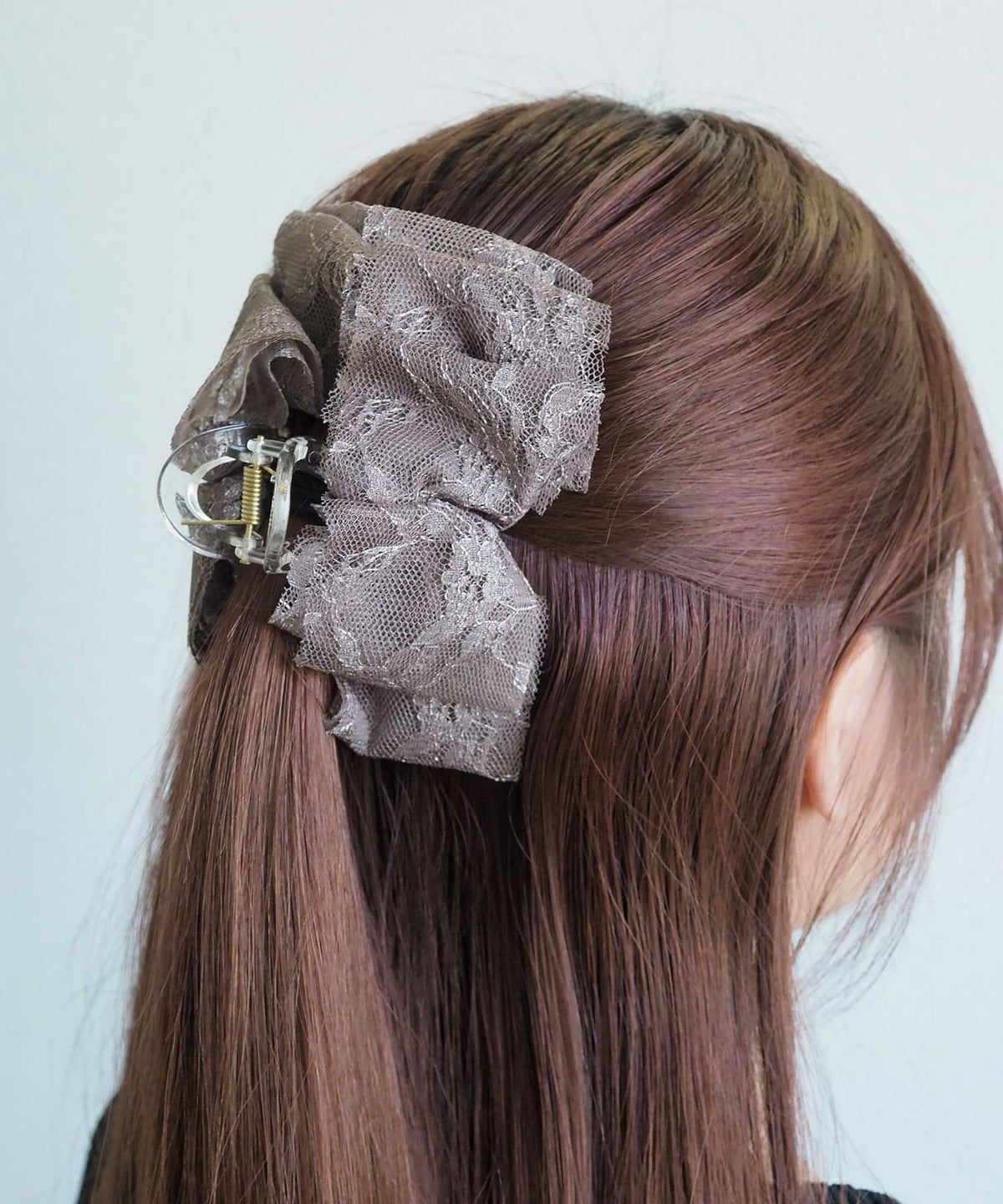 レースリボンバンスクリップ