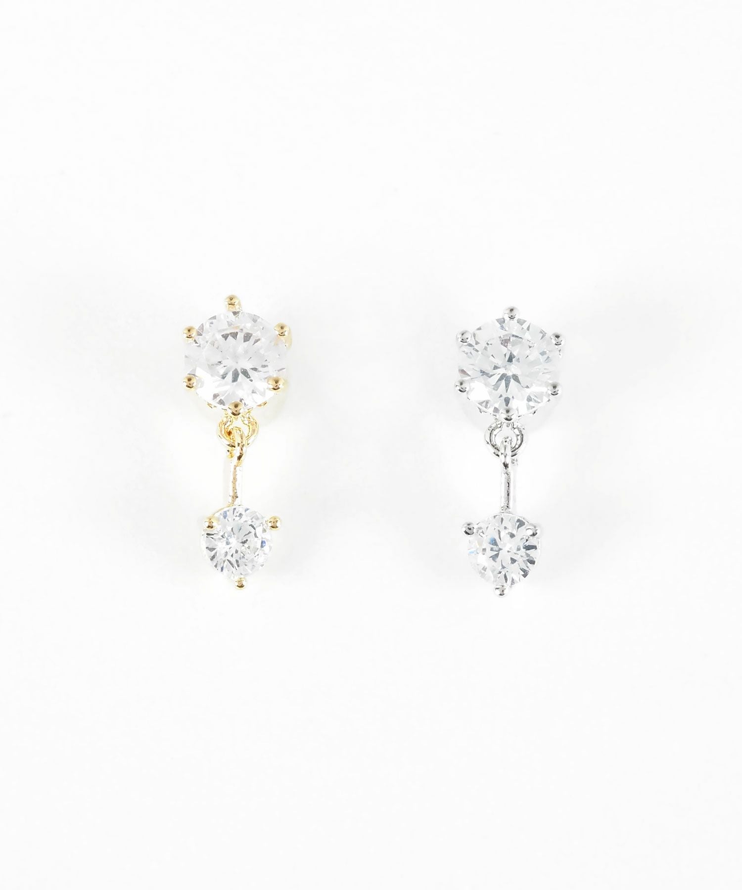 2連キュービックマグネットイヤリング