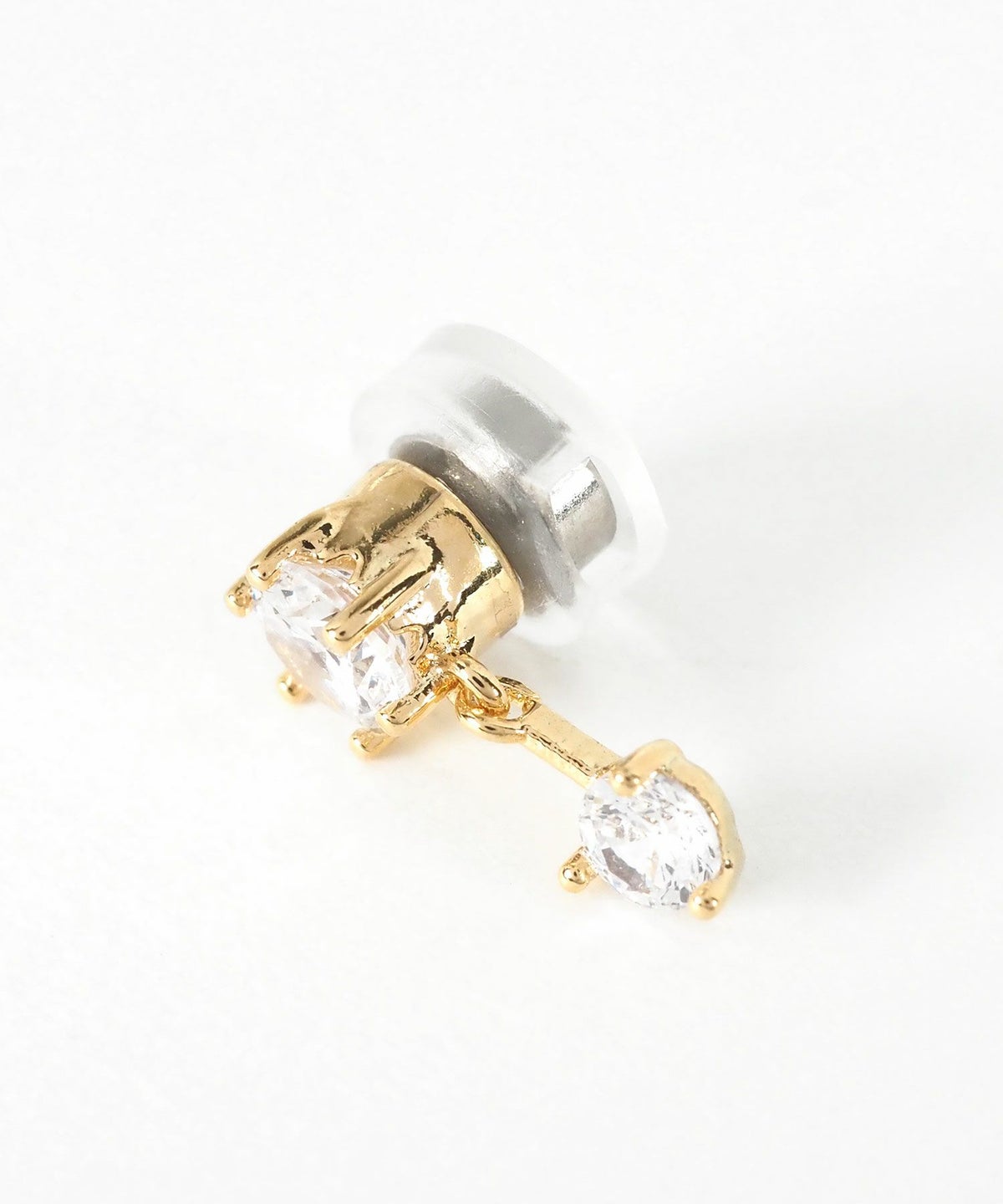 2連キュービックマグネットイヤリング