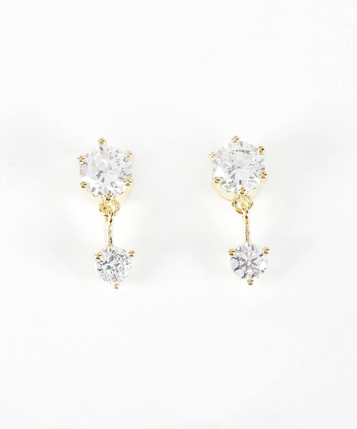 2連キュービックマグネットイヤリング