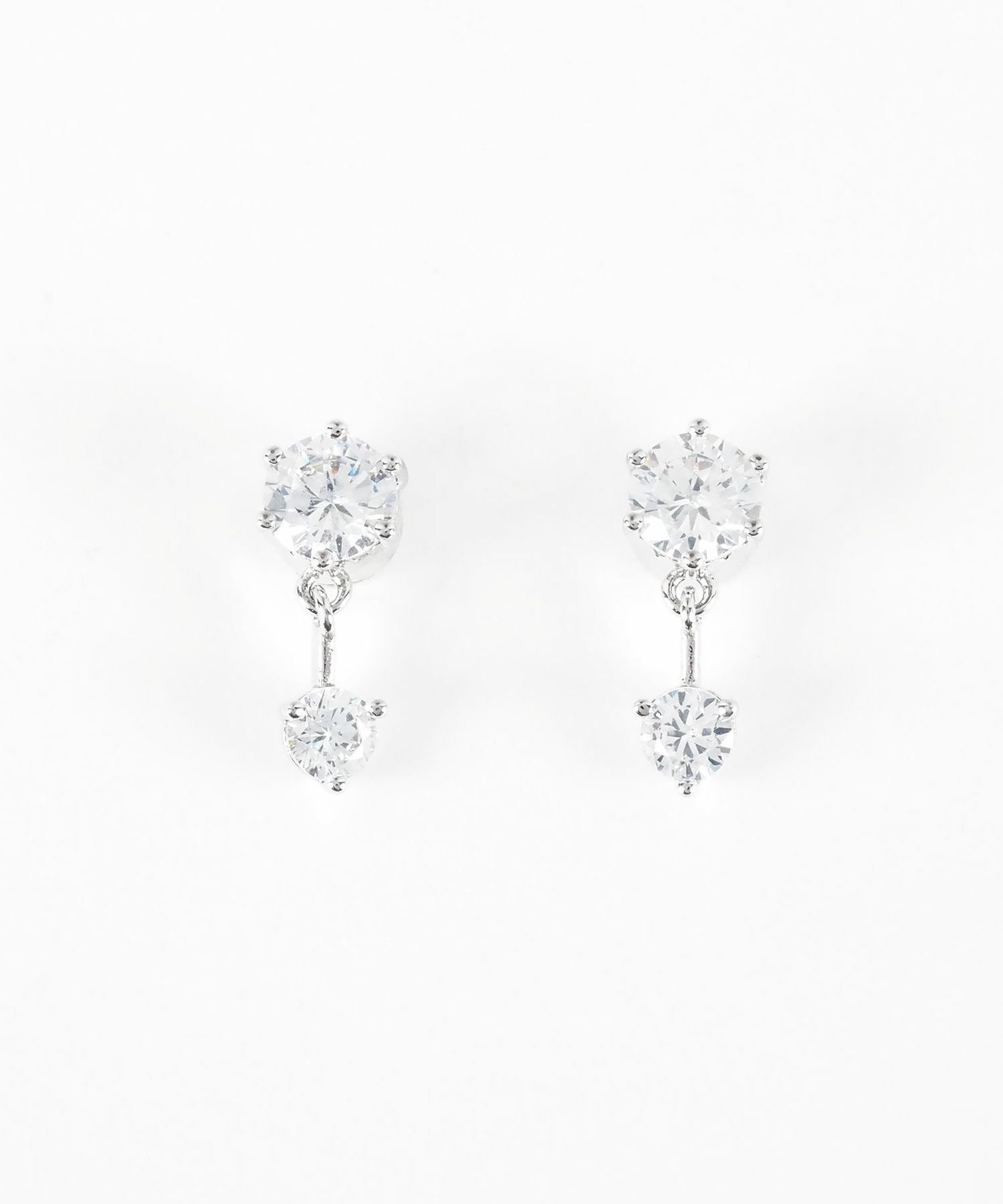 2連キュービックマグネットイヤリング