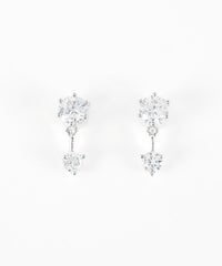 2連キュービックマグネットイヤリング