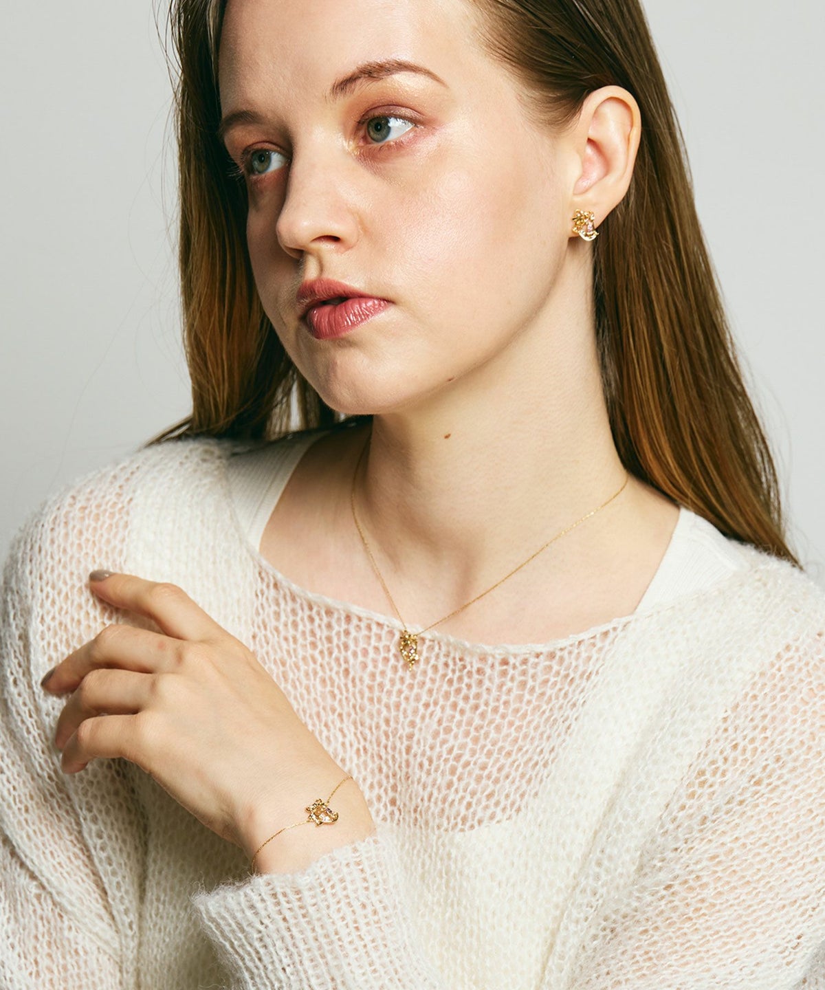 ナチュラルストーンベルネックレス【MUK Dreamy stone】