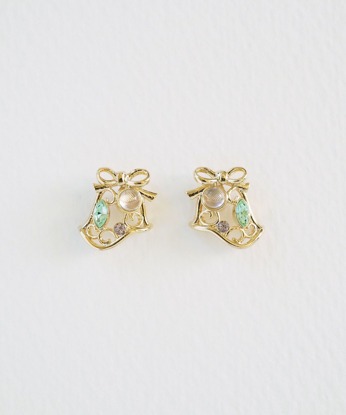 ナチュラルストーンベルピアス【MUK Dreamy stone】