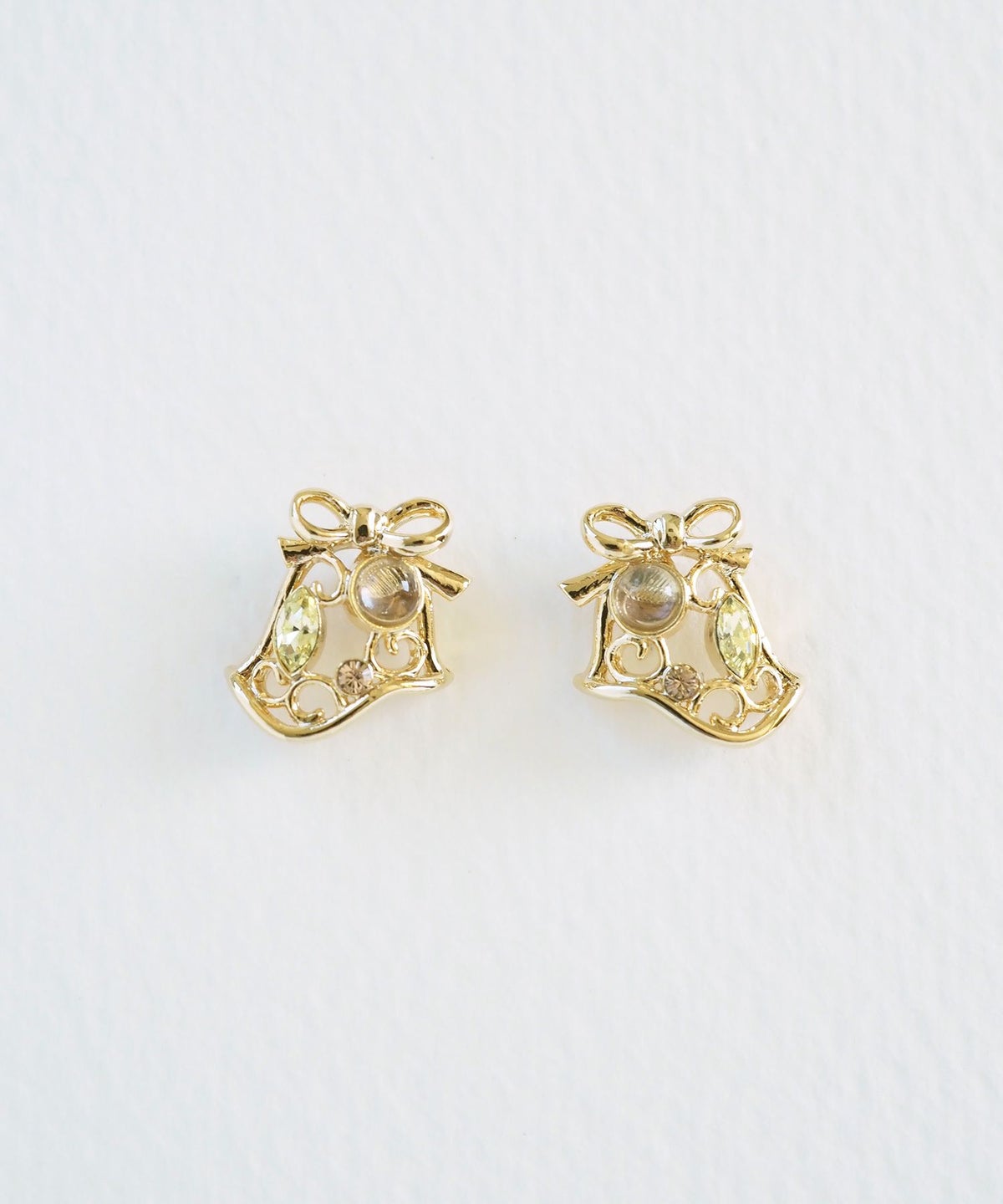 ナチュラルストーンベルピアス【MUK Dreamy stone】