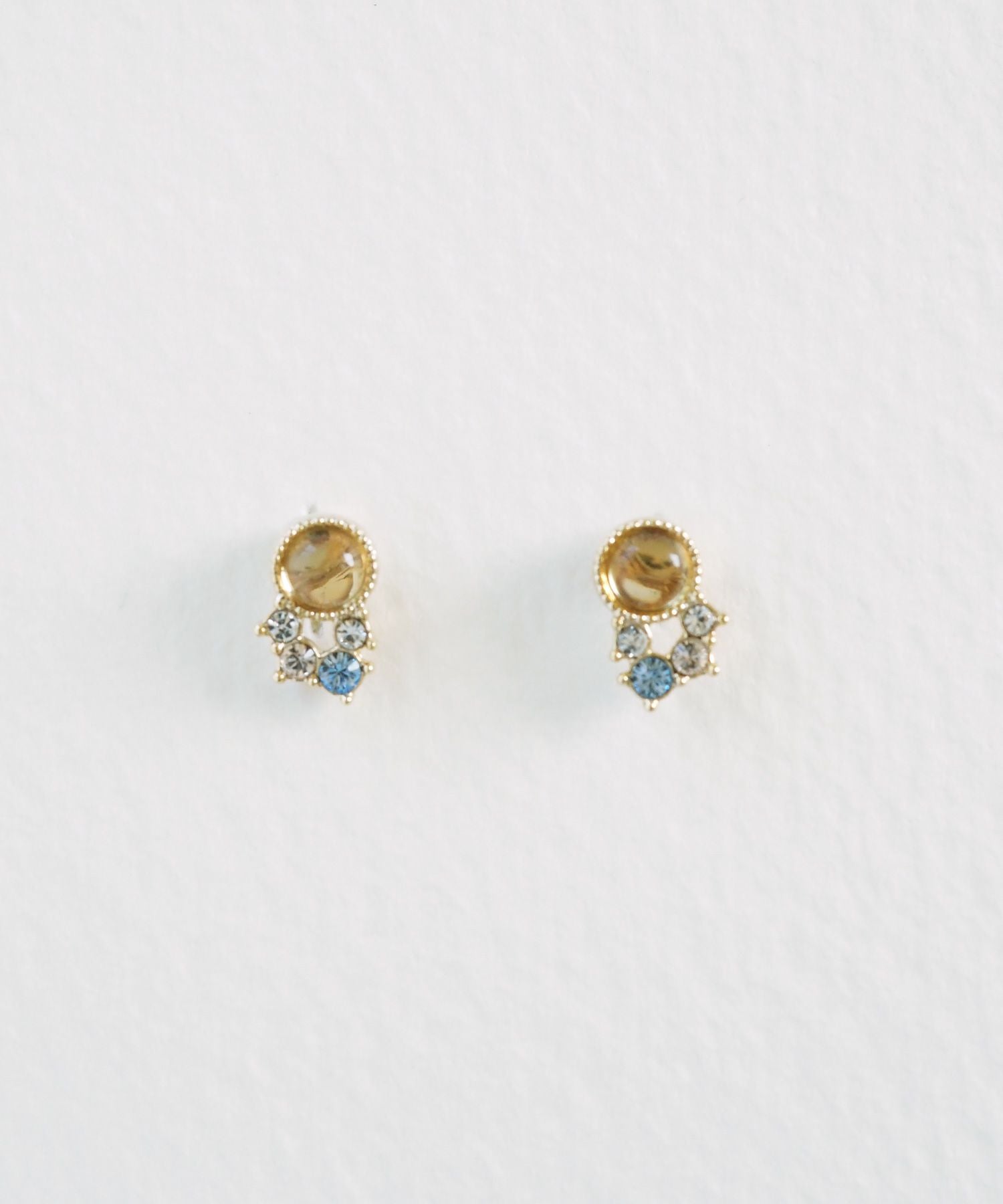 ナチュラルストーンシューティングスターピアス【MUK Dreamy stone】