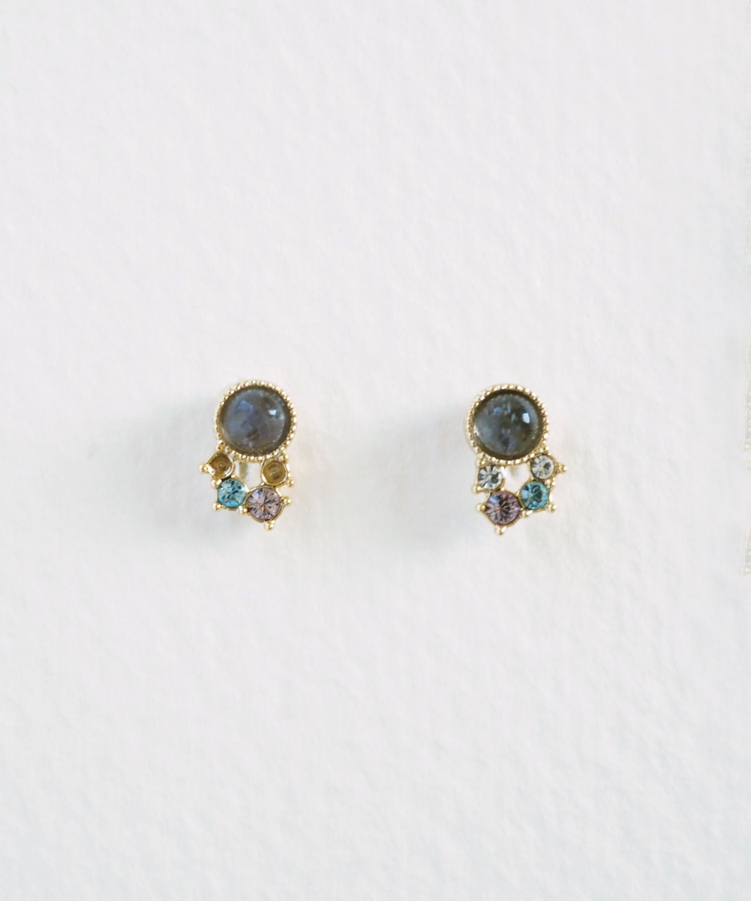 ナチュラルストーンシューティングスターピアス【MUK Dreamy stone】