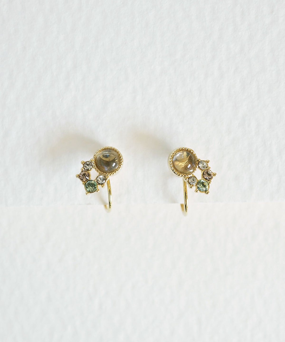 ナチュラルストーンシューティングスターイヤリング【MUK Dreamy stone】