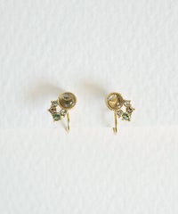 ナチュラルストーンシューティングスターイヤリング【MUK Dreamy stone】