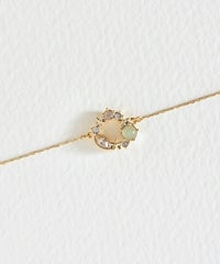 ナチュラルストーンフラワーリースブレスレット【MUK Dreamy stone】