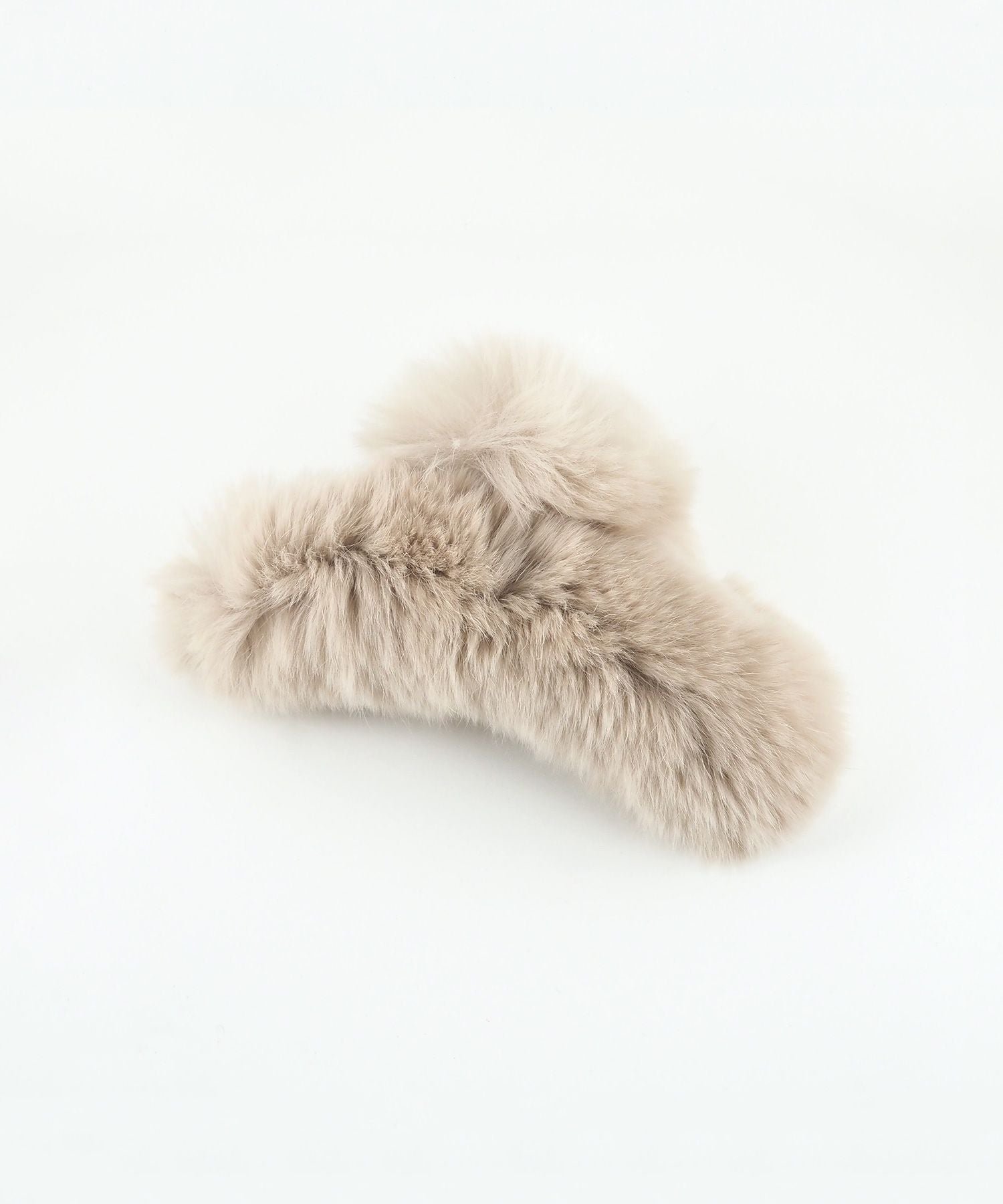 ふわふわファーバンスクリップ