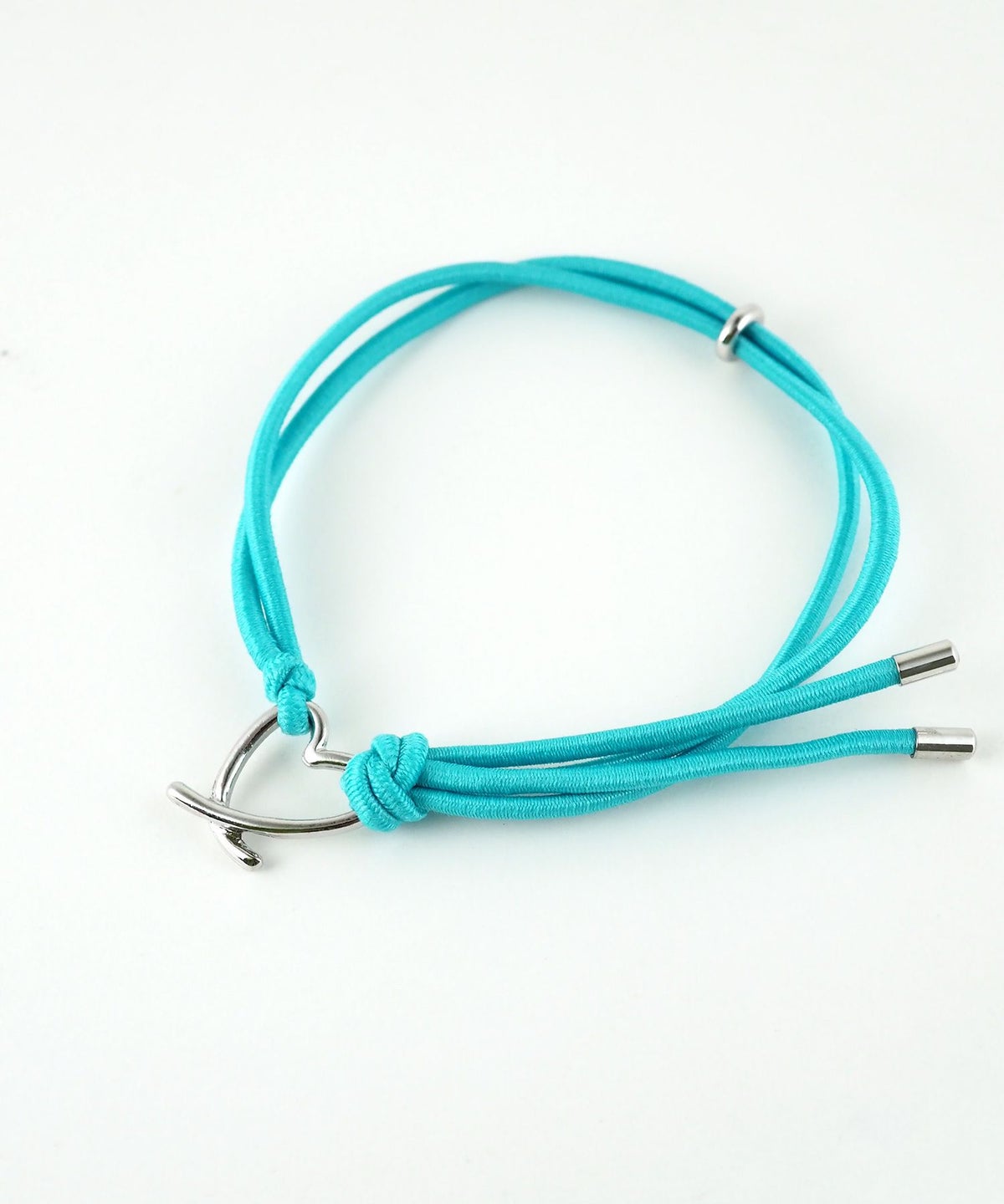 静電気軽減ハートカラーヘアブレスレット