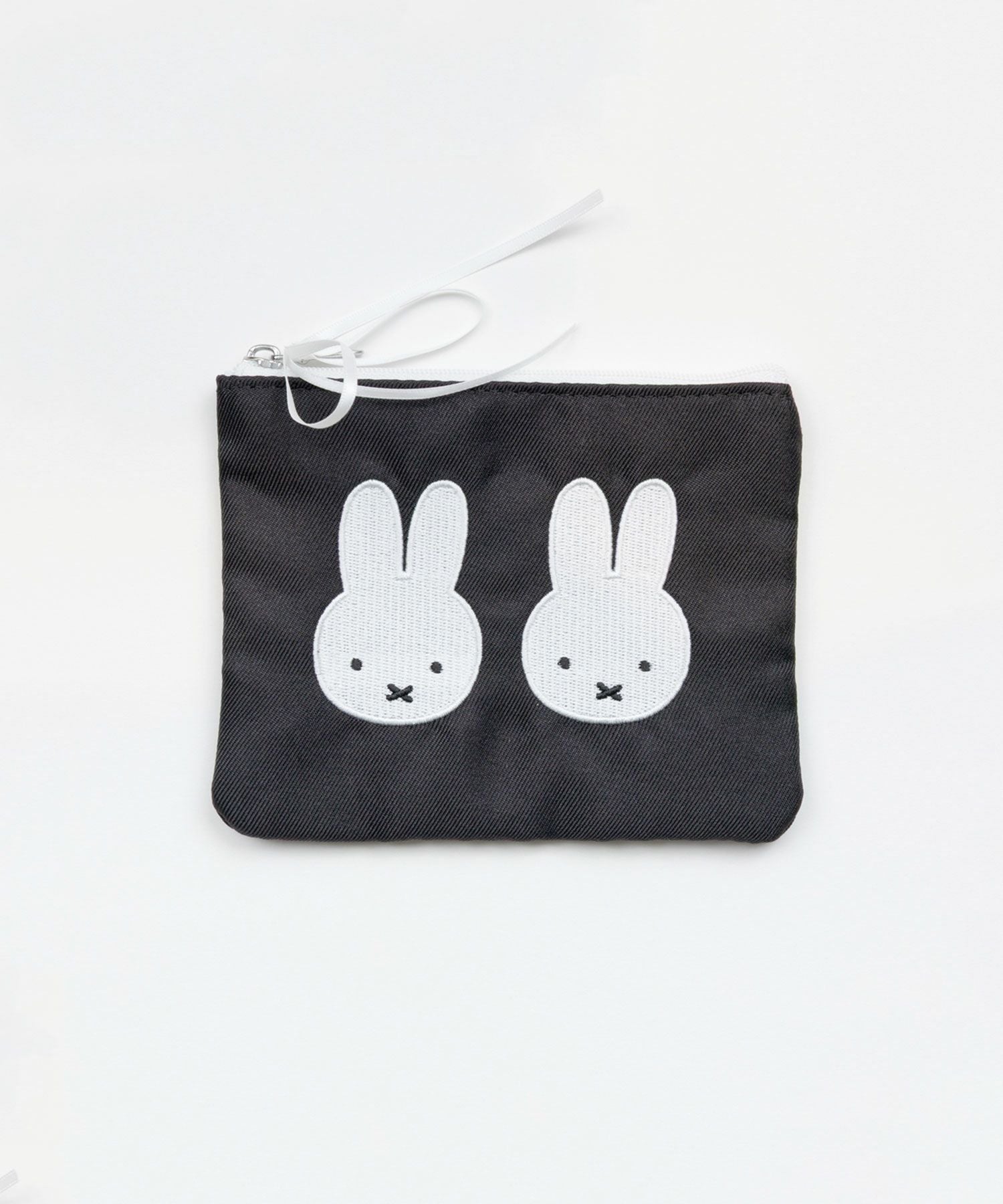 ミッフィー チドリ＆モノトーン ミニフラットポーチ