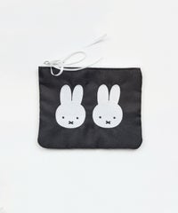 ミッフィー チドリ＆モノトーン ミニフラットポーチ