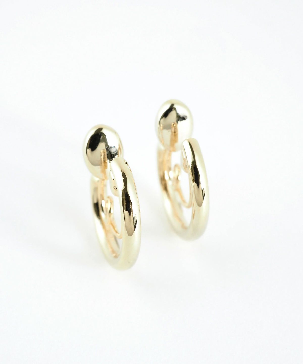 【web限定】ルミビジューリース2wayループフィットイヤリング【Lumirise】