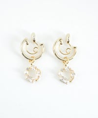 【web限定】ルミビジューリース2wayループフィットイヤリング【Lumirise】