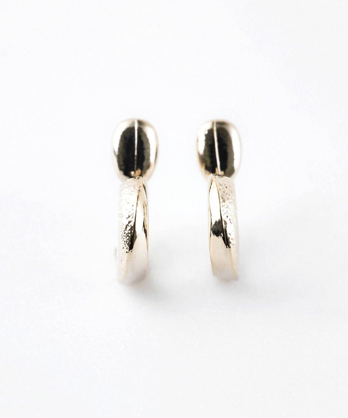 【web限定】ルミコンビテクスチャフープタイニーループフィットイヤリング【Lumirise】