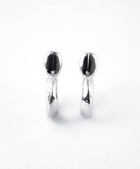 【web限定】ルミコンビテクスチャフープタイニーループフィットイヤリング【Lumirise】