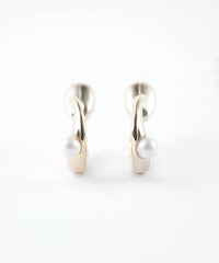 【web限定】ルミポイントパールフープタイニーループフィットイヤリング【Lumirise】