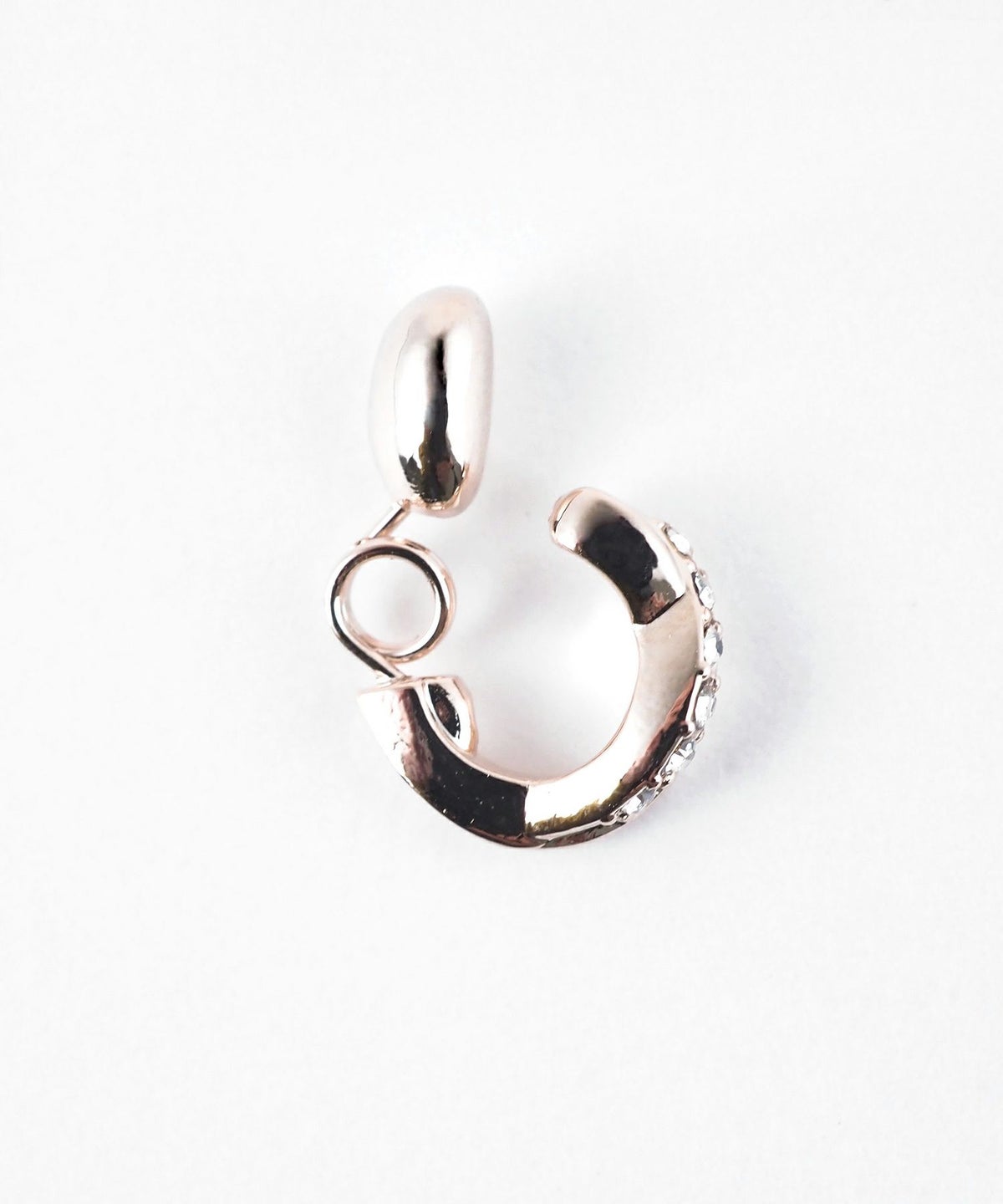 【web限定】ルミクロスパヴェフープタイニーループフィットイヤリング【Lumirise】