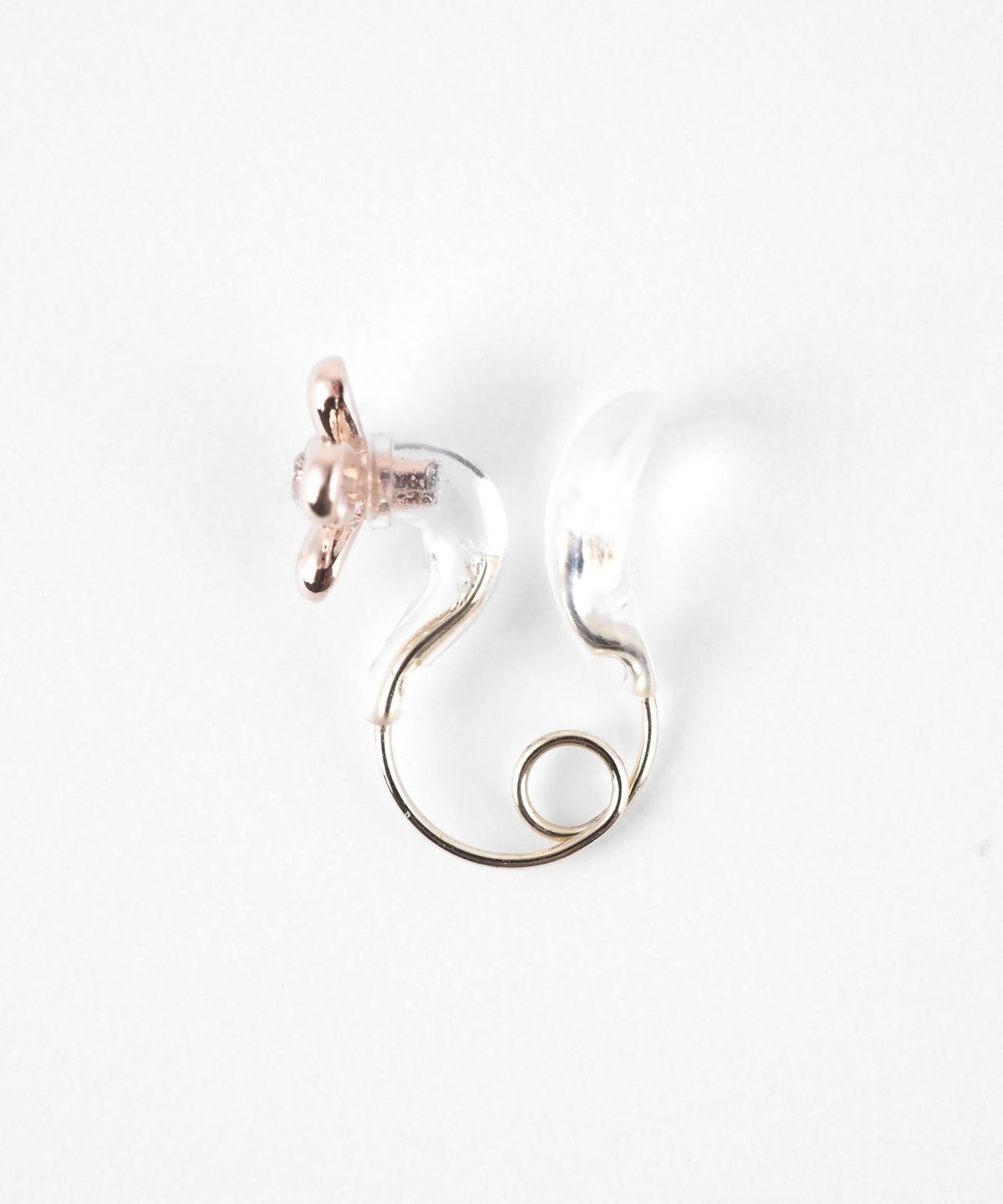 【web限定】ルミフラワークリスタルループフィットイヤリング【Lumirise】