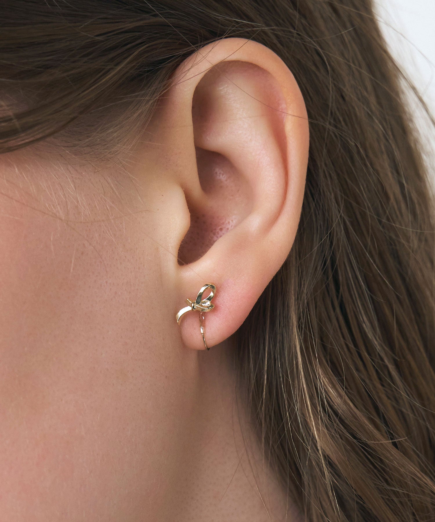 【web限定】ルミノットクリスタルループフィットイヤリング【Lumirise】