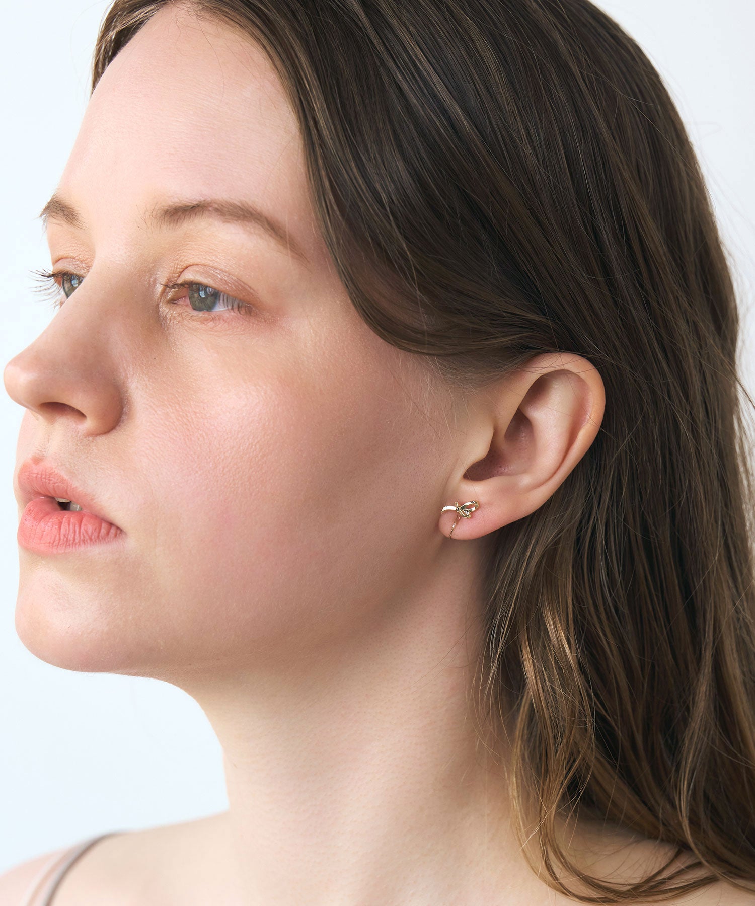 【web限定】ルミノットクリスタルループフィットイヤリング【Lumirise】