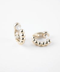 【web限定】ルミボールラインフープセラミックポストスムースピアス【Lumirise】