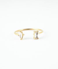 ダブルキュービックサージカルステンレスリング