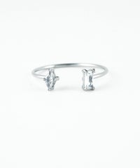 ダブルキュービックサージカルステンレスリング