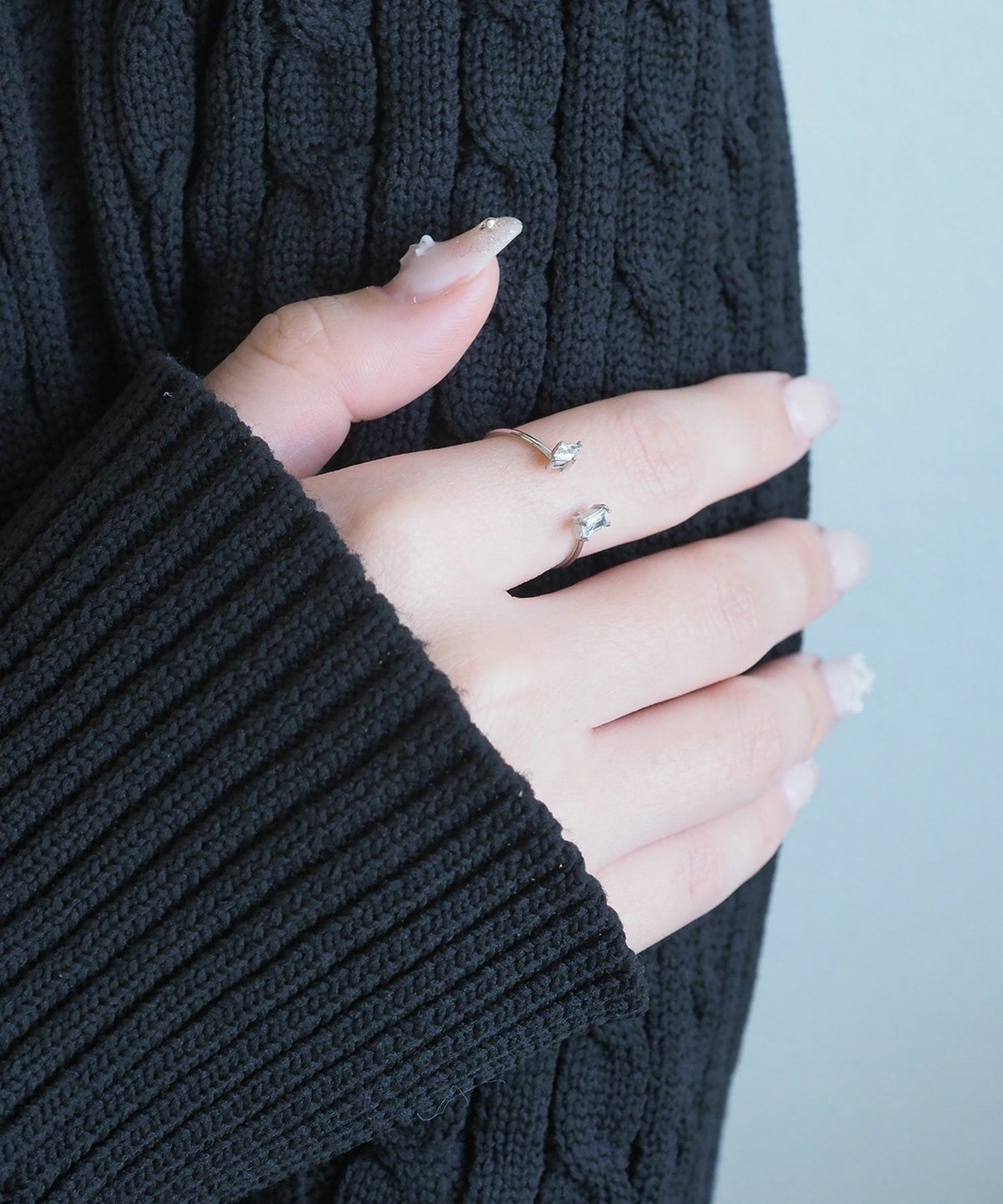 ダブルジルコニアサージカルステンレスリング