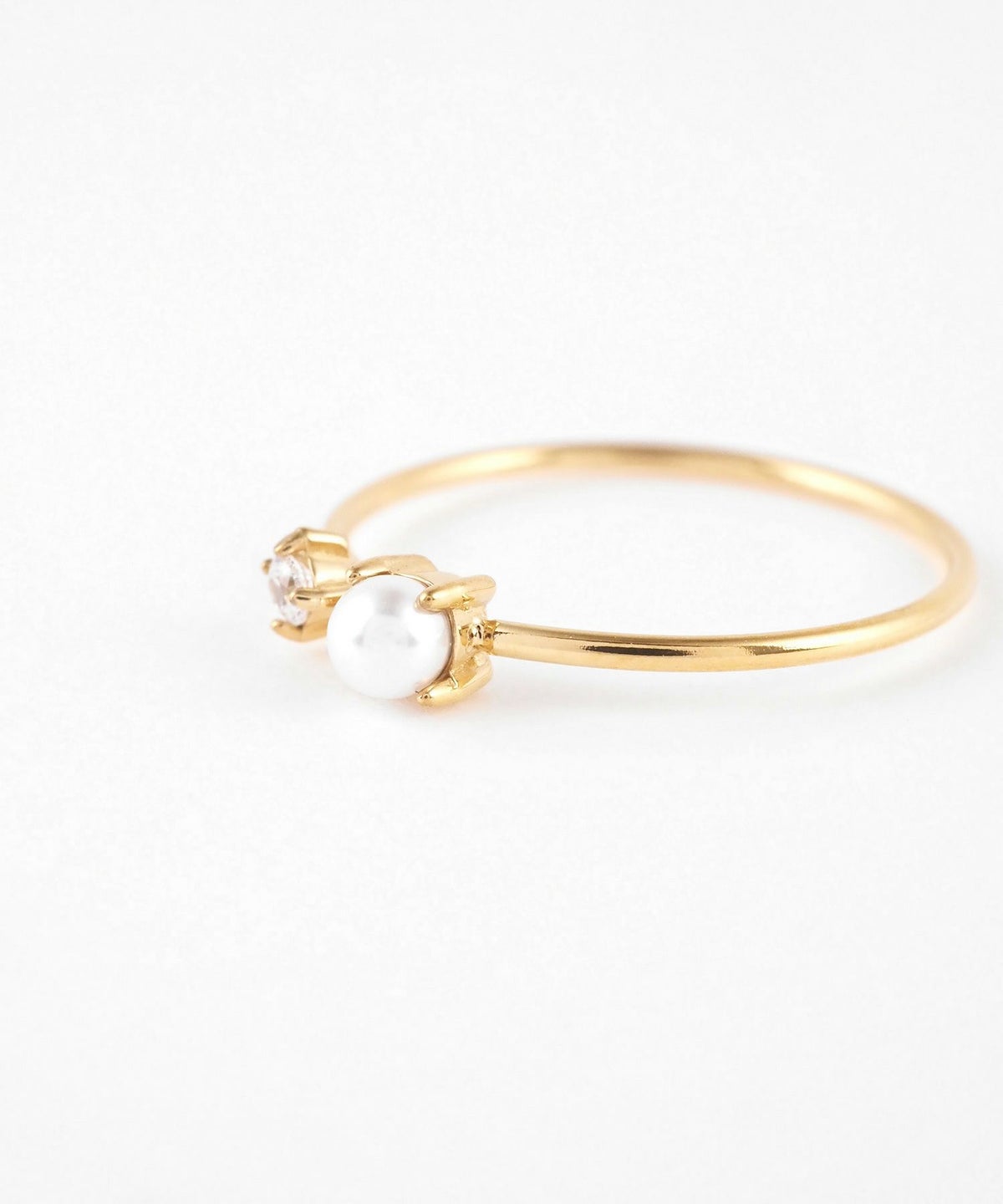 パールキュービックサージカルステンレスリング