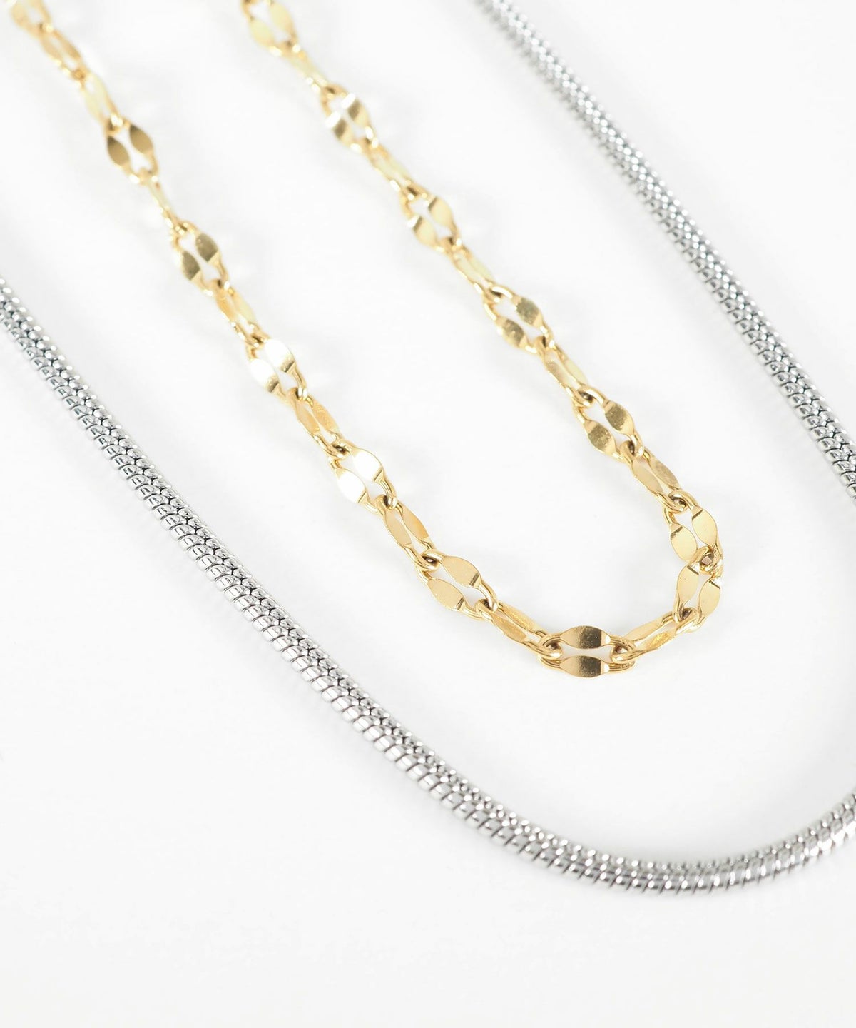 ペタルダブルチェーンネックレス【MUK lucenzio】