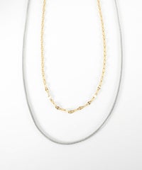 ペタルダブルチェーンネックレス【MUK lucenzio】