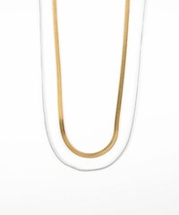 スネークダブルチェーンネックレス【MUK lucenzio】