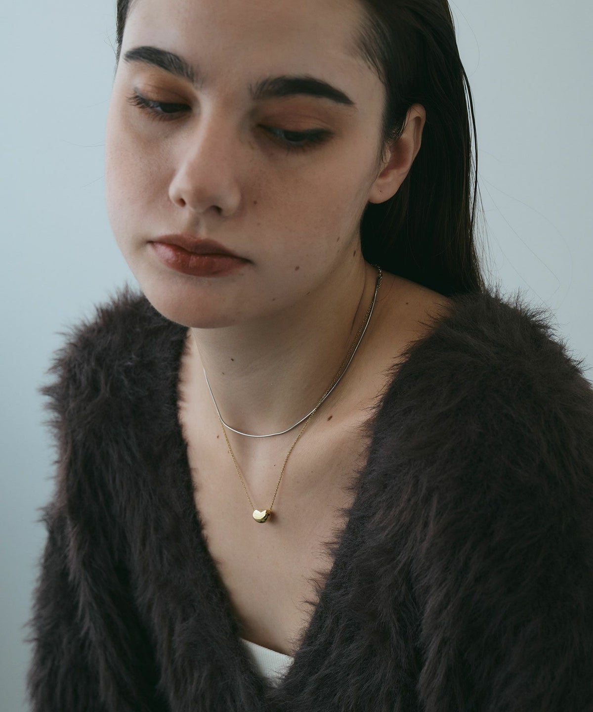 ドロップダブルチェーンネックレス【MUK lucenzio】