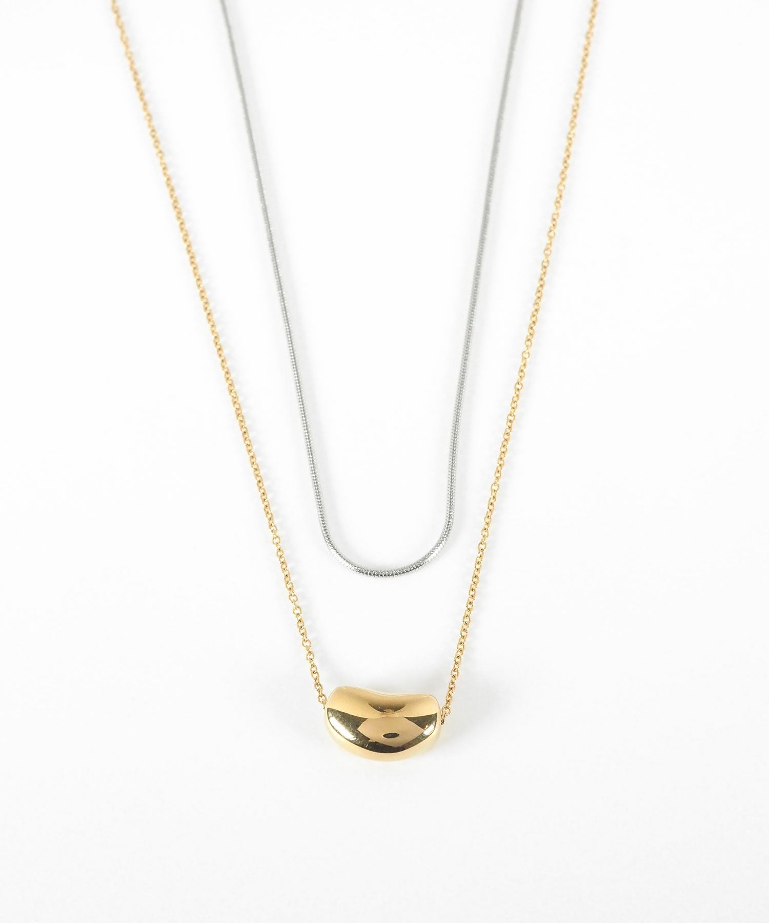 ドロップダブルチェーンネックレス【MUK lucenzio】