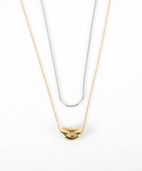 ドロップダブルチェーンネックレス【MUK lucenzio】