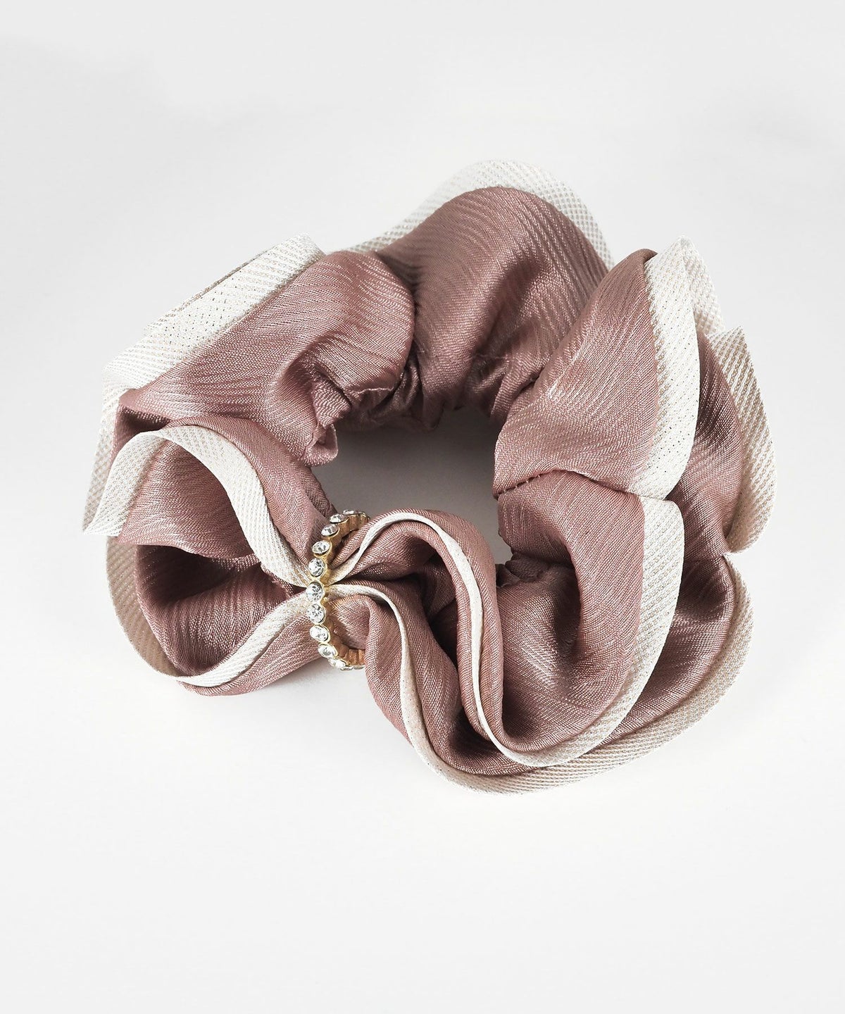 ストーンラインチャーム付きシュシュ