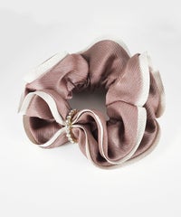 ストーンラインチャーム付きシュシュ