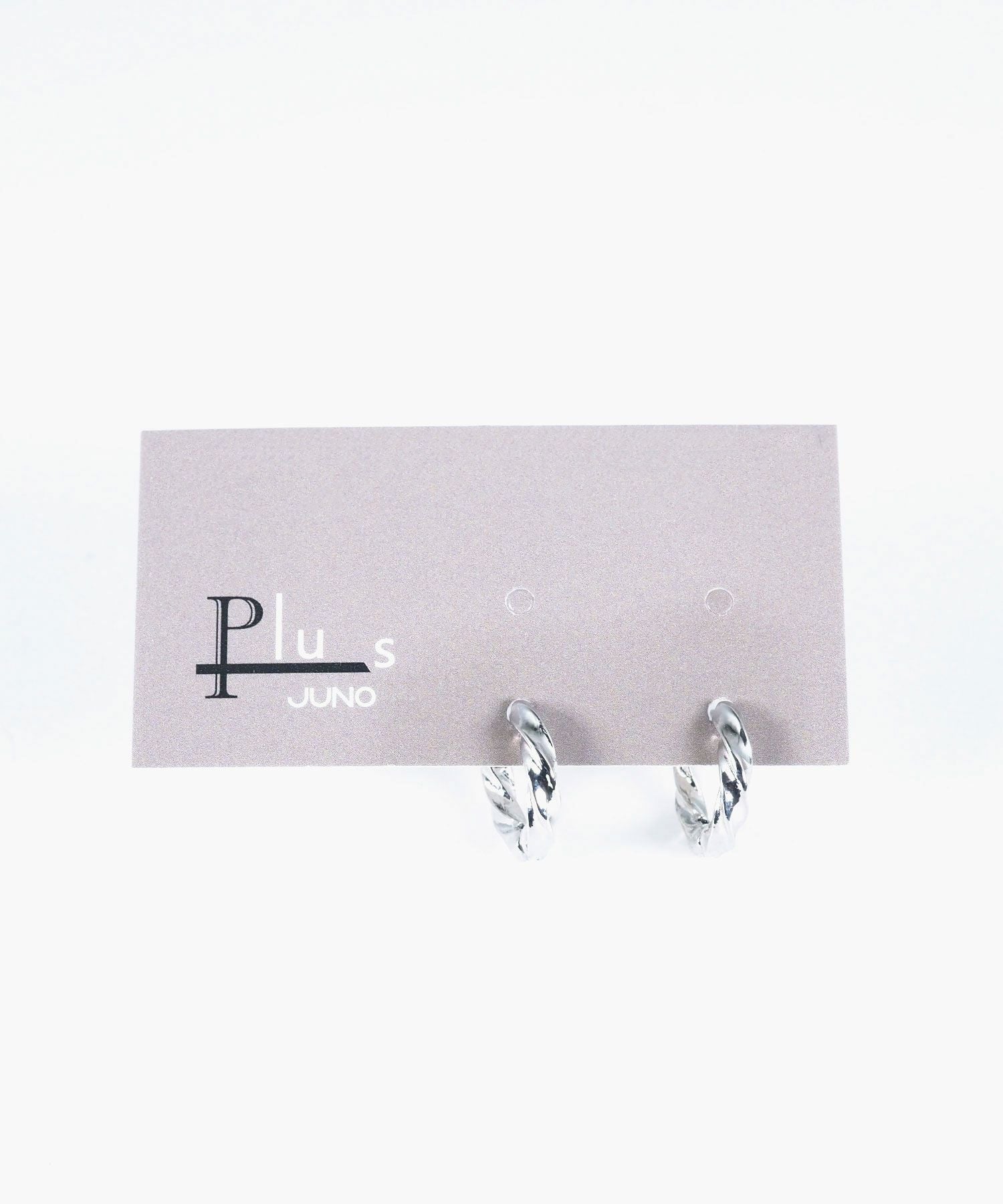 ツイストワンタッチスサージカルテンレスポストピアス【JUNO Plus