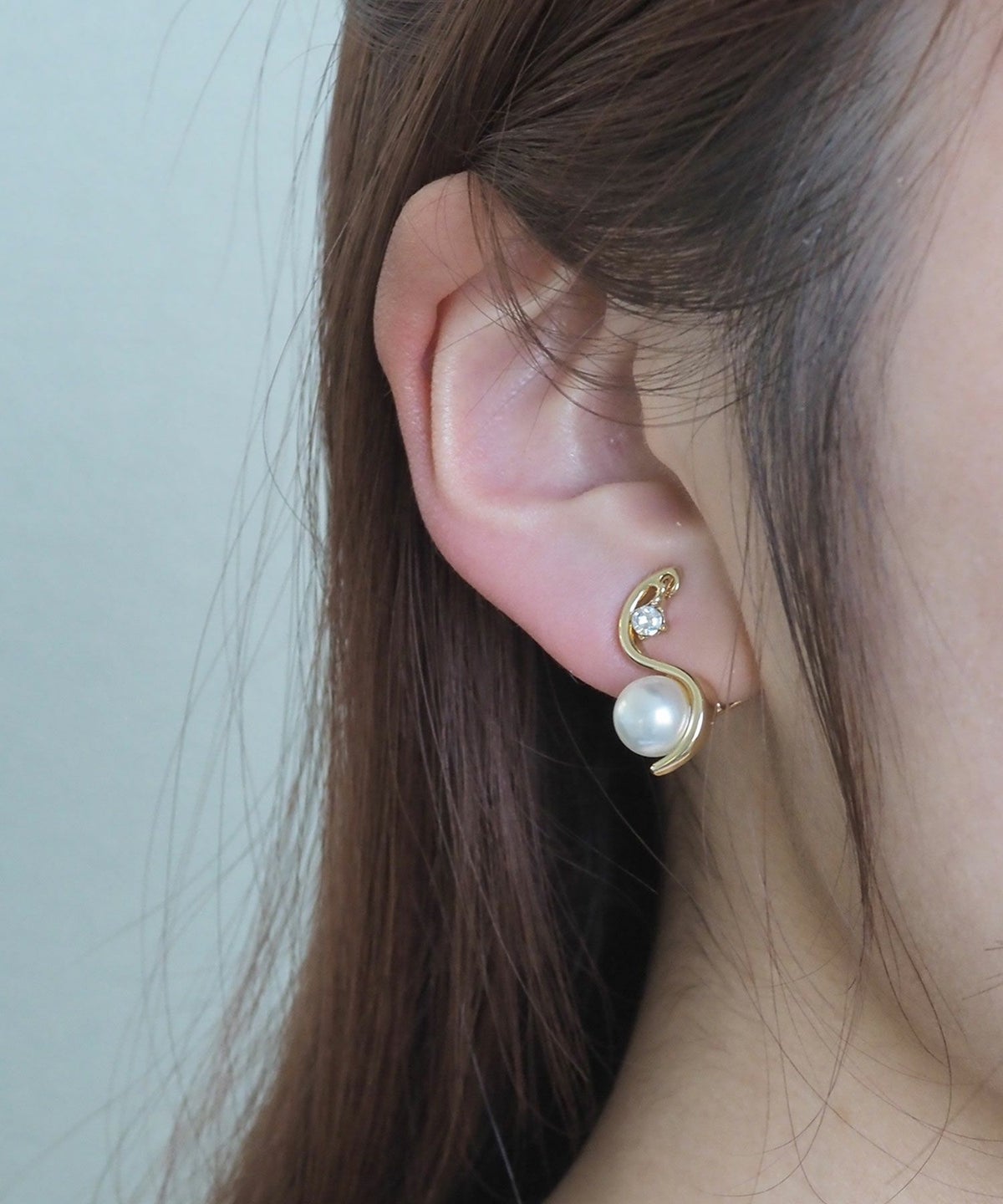 グレースSラインクリップイヤリング