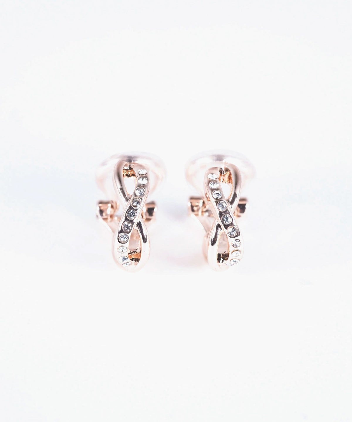 ツイストストーンクリップイヤリング