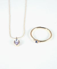 誕生石ネックレス＆リングセット